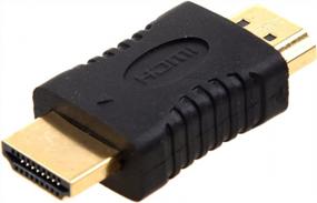 img 2 attached to ANRANK AK1913HD 19-контактный переходник HDMI «папа-папа» на HDMI «папа» для HDTV (2 шт.)
