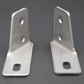 img 2 attached to 🛵 Stainless Steel Fender Saddlebag Rail Support Brackets for Harley-Davidson Touring FLT FLHT Ultra Classic (1985-2008) - Compatible with Fixing Right/Left Side