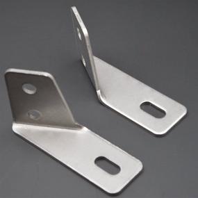 img 3 attached to 🛵 Stainless Steel Fender Saddlebag Rail Support Brackets for Harley-Davidson Touring FLT FLHT Ultra Classic (1985-2008) - Compatible with Fixing Right/Left Side