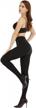 warm & cozy winter tights: arrusa fleece lined opaque control top pantyhose for women logo