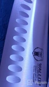 img 6 attached to WALLOP Damascus Chefs Knife - 8,5-дюймовое лезвие из японской стали с солнечным узором и эргономичной ручкой G10 для профессионального использования на кухне