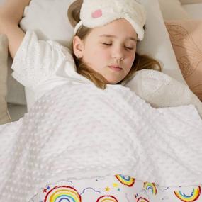 img 1 attached to Ultra Soft Baby Plush Minky Blanket With Dotted Backing For Boys And Girls - Double Layer Fleece Fabric For Newborns, Toddlers, And Kids - 33 X 42 Inch Rainbow Throw And Receiving Blanket