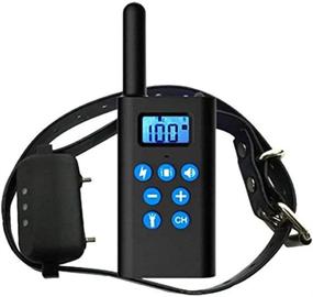 img 4 attached to 🐶 Rechargeable Dog Training Collar with Remote - Long Range 330 Yards Waterproof Shock Collar for Small, Medium & Large Dogs - 3 Training Modes: Beep, Vibration, Shock