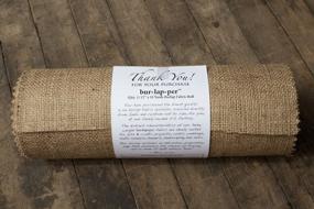 img 1 attached to 12 Oz Decorator Jute Fabric Burlapper Roll, 12 Inch X 10 Yard