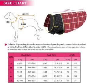 img 1 attached to 🐶 Reversible Waterproof Dog Jacket Coat Sweater for Winter Cold Weather, Warm Coats for Small Medium Large Dogs