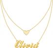 18k gold plated personalized name necklace - tinyname custom layered choker plate for women logo