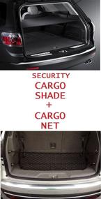 img 1 attached to Enhanced Cargo Security: Ebony Flip Shade 🔒 + Cargo Net for Buick Enclave 2008-2016 - New