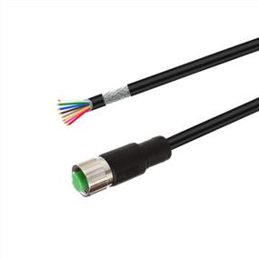 img 4 attached to M12 8-Pin Female A-Coding Pre-Wired Connector Cable 3M/10FT PVC Shielded Line - VELLEDQ Industrial