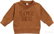 👶 adorable long sleeve baby girl sweatshirt for spring/fall - perfect valentine's day outfit logo