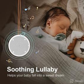 img 3 attached to KIPCUSH Sleep Sound Machine: Rechargeable White Noise Machine with 20 Natural Soothing Sounds – Ideal for Babies & Adults | Portable & Suitable for Wired Headphones | Timer Feature | (White)