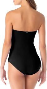 img 2 attached to Anne Cole Womens Shirred Swimsuit Women's Clothing - Swimsuits & Cover Ups