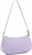 retro denim shoulder bag with medium chain for women and girls - stylish purse and handbag logo