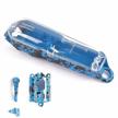 🔵 5-piece full housing combo for cordless magic clipper #8148 and designer cordless #8591 - diy complete clipper cover set (blue) logo