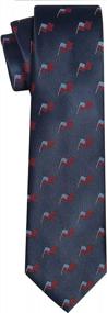 img 3 attached to Show Your Patriotic Spirit With KissTies 100% Silk USA Necktie - Perfect For 4Th Of July Celebrations!