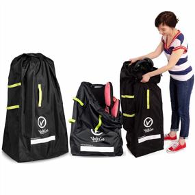 img 4 attached to Travel Stress-Free With The V VOLKGO Double Stroller Bag- Perfect For Airplane & Car Seat Travel!