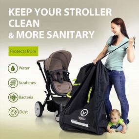 img 2 attached to Travel Stress-Free With The V VOLKGO Double Stroller Bag- Perfect For Airplane & Car Seat Travel!