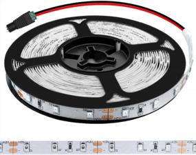 img 3 attached to Ультрафиолетовая светодиодная лента LightingWill: 16,4 фута, длина волны 370 Нм, 300 светодиодов, идеально подходит для УФ-отверждения и обнаружения трещин в металле