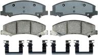 acdelco gold disc brake pad set 17d1159ch - upgraded with ceramic material for improved front braking performance логотип