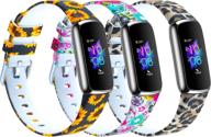 набор из 3 спортивных ремешков, совместимых с fitbit luxe логотип