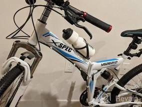 img 5 attached to Xspec 26" 21-скоростной складной горный велосипед - идеально подходит для трейлов, поездок на работу и взрослых