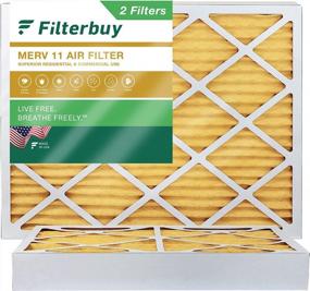 img 4 attached to Защитите свой дом от аллергенов с помощью воздушного фильтра Filterbuy 10X14X4 MERV 11 (2 шт. в упаковке)