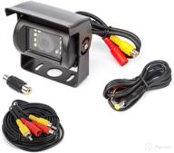 🚗 enhance road safety with yasoca rca backup camera: heavy duty, waterproof, ir night vision - ideal for trucks, cars, trailers, rvs, and more! universal auto rear view backup camera with 33ft cable logo