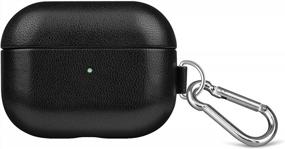 img 3 attached to Protect Your AirPods Pro In Style With Lopie Handmade Fully-Wrapped Leather Case With Keychain - Scratch-Resistant Microfiber Cushion And Original Design For Men/Women In Classic Black
