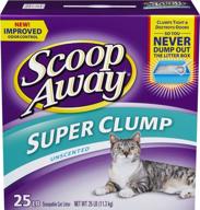 🐱 scoop away ammonia shield unscented cat litter, 25-lb carton logo