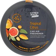 🍊 citrus magic on the go odor absorbing solid air freshener, tropical citrus: long-lasting fragrance in a portable 8-ounce pack логотип