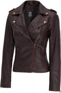 timeless style: women's brown and black leather jackets by blingsoul logo