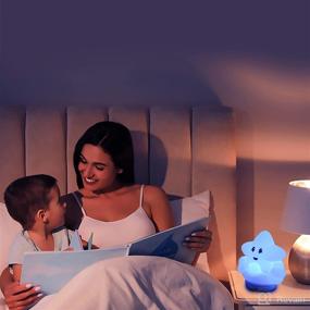 img 3 attached to 🎶 Smart Baby Sound Machine with Night Lights and Time-to-Rise - 16 Melodies, Lullabies & Nature Music - White Noise Soother for All - Portable & BPA Free