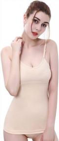 img 3 attached to Everbellus Firm Tummy Control Shapewear Tank Top Compression Underwear For Women Beige XX-Large