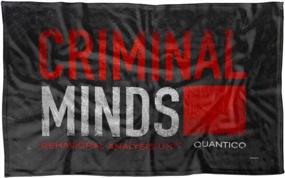 img 4 attached to Criminal Minds Logo Fleece Throw Blanket