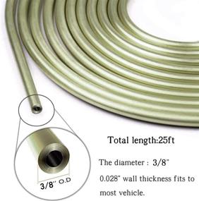 img 3 attached to 25 Feet Galvanized Flexible Replacement Tube 🔗 Coil - 3/8 Inch HYLDG Brake Line Tubing