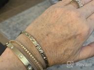 картинка 1 прикреплена к отзыву Mолотый янтарный тонкий браслет в виде обруча - YKKZART Золотой 5мм шириной браслет на руку для женщин, идеальный подарок в виде браслета о любви для девушек и матерей от Pogo Shakey