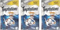 🐱 temptations hairball control chicken: pack of 3 - effective solution for cat hairballs logo