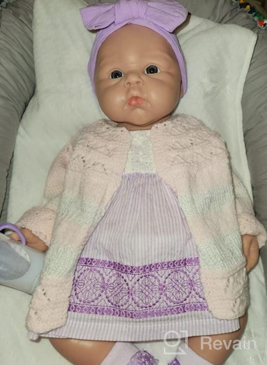 img 1 attached to Realistic Reborn Baby Doll - 19 Inch Full Silicone Girl Doll, Not Vinyl Material, Lifelike And Real Baby Doll By Vollence review by Christopher Karamba