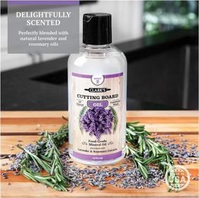 img 1 attached to 🌿 CLARK's Cutting Board Mineral Oil: Butcher Block Wood Conditioning with Natural Lavender and Rosemary Extract - Food Grade, 12 oz