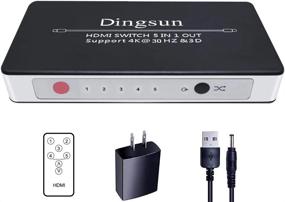 img 4 attached to 5-портовый HDMI-коммутатор с пультом дистанционного управления, поддержка 4K/1080P/3D (5 входов на 1 выход)