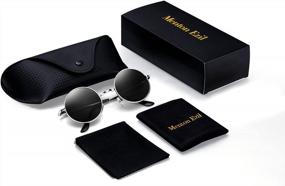 img 1 attached to Vintage Inspired Polarized Sunglasses For Men - Menton Ezil'S Circle Shades With Lifetime Breakage Guarantee