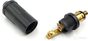 img 2 attached to 🔌 High-Quality iMESTOU DIN Hella Male Plugs 12V Cigarette Lighter Adapter Connector for BMW Motorcycles - Guaranteed Compatibility