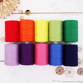 img 4 attached to Get Creative With Threadart'S Rainbow Color Cotton Thread Set - Perfect For Quilting And Sewing!