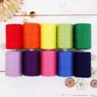 get creative with threadart's rainbow color cotton thread set - perfect for quilting and sewing! logo