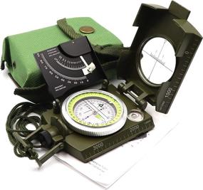 img 4 attached to Military-Grade DETUCK Compass W/ Inclinometer, Night Fluorescence & Waterproof Design - Perfect For Hiking, Camping & Hunting!