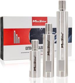 img 4 attached to 🔧 Maxshine Stainless Steel Rotary Extension Shaft Set: 2in, 3in, 5in – Perfect for Car Polishing and Angle Grinder Extension