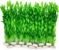 begondis 14 pcs artificial seaweed water plants: vibrant fish tank aquarium decorations, soft plastic логотип