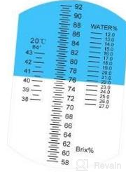 img 1 attached to 🍯 Honey Refractometer with Automatic Temperature Compensation (ATC) - Tiaoyeer Moisture, Brix, and Baume Refractometer for Honey, 58-90% Brix Scale Range - Honey Moisture Tester review by Billy Branch