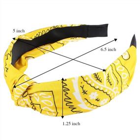 img 2 attached to CUBACO 10 Pack Paisley Bandana Headbands For Women - Стильные нескользящие аксессуары для волос для девочек