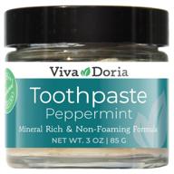 natural fluoride toothpaste by viva doria: a powerful dental solution logo