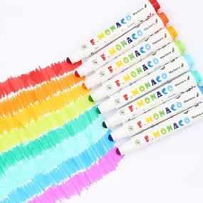 img 2 attached to Lebze Washable Markers For Kids Ages 2-4 Years, 24 Colors Toddler Markers For Coloring Books, Safe Non Toxic Art School Supplies For Boys & Girls Easy To Grip Flower Monaco